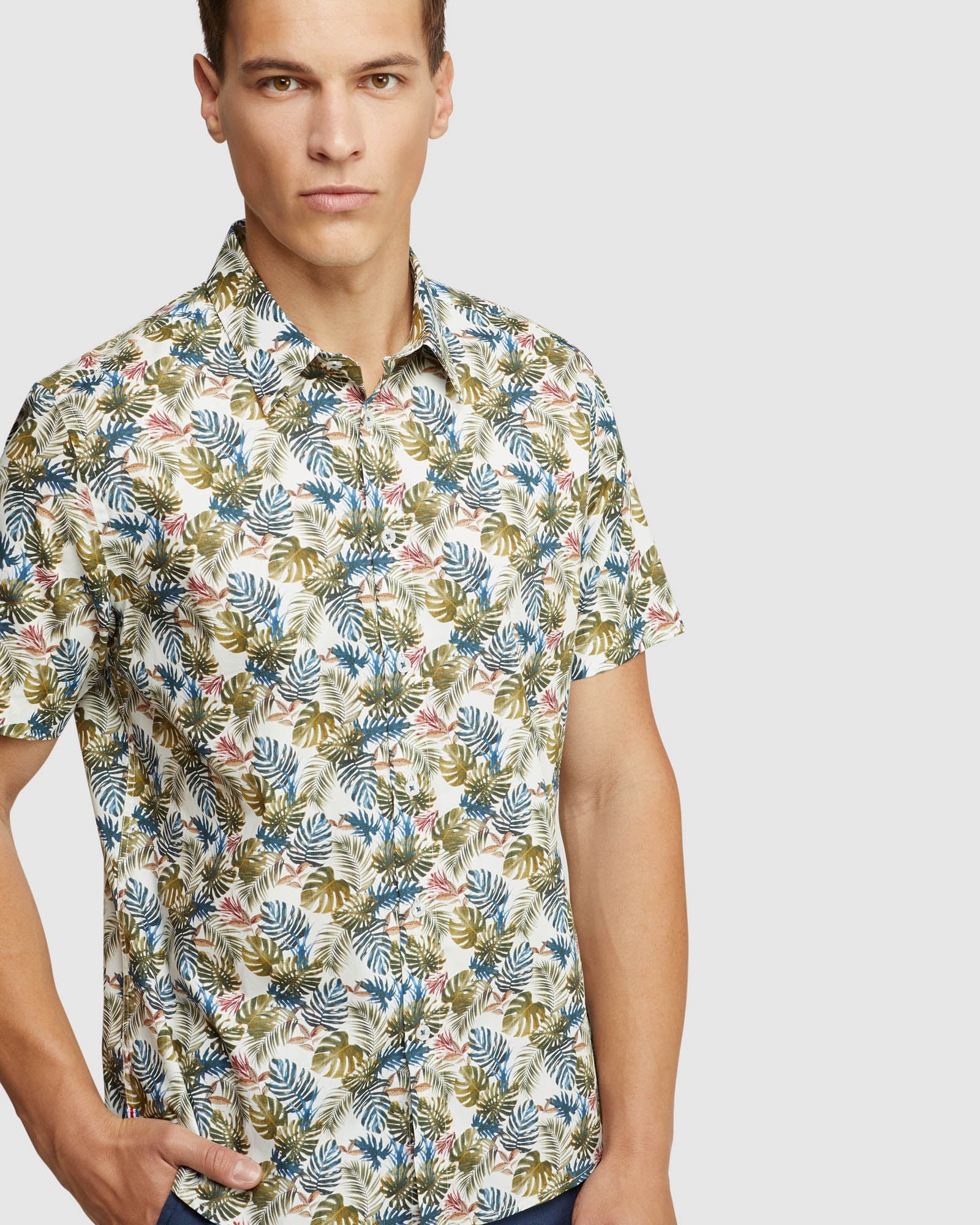 LEYTON PRINTED SHORT SLEEVE RELAX FT SHIRT