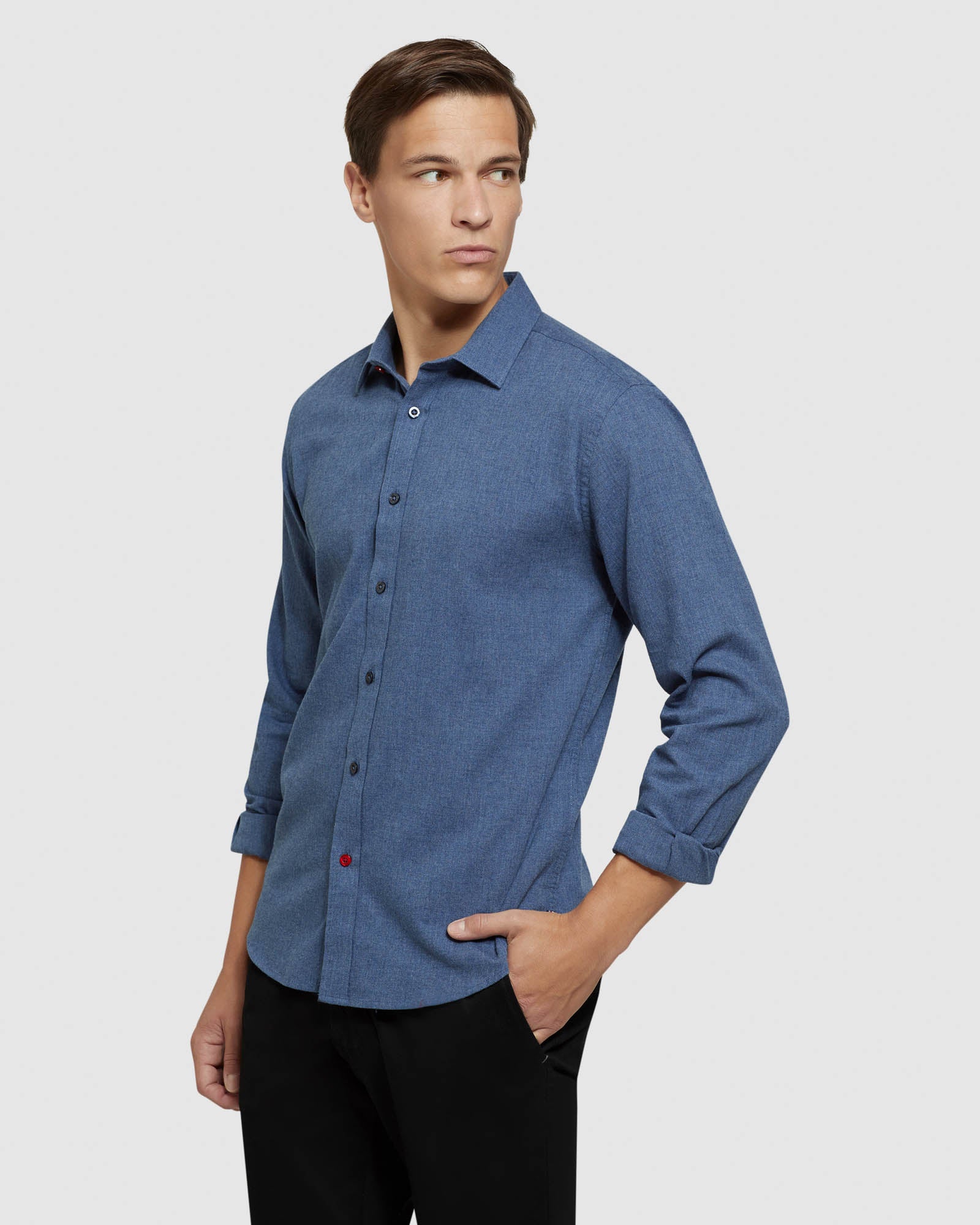 KENTON HERRINGBONE MELANGE SHIRT