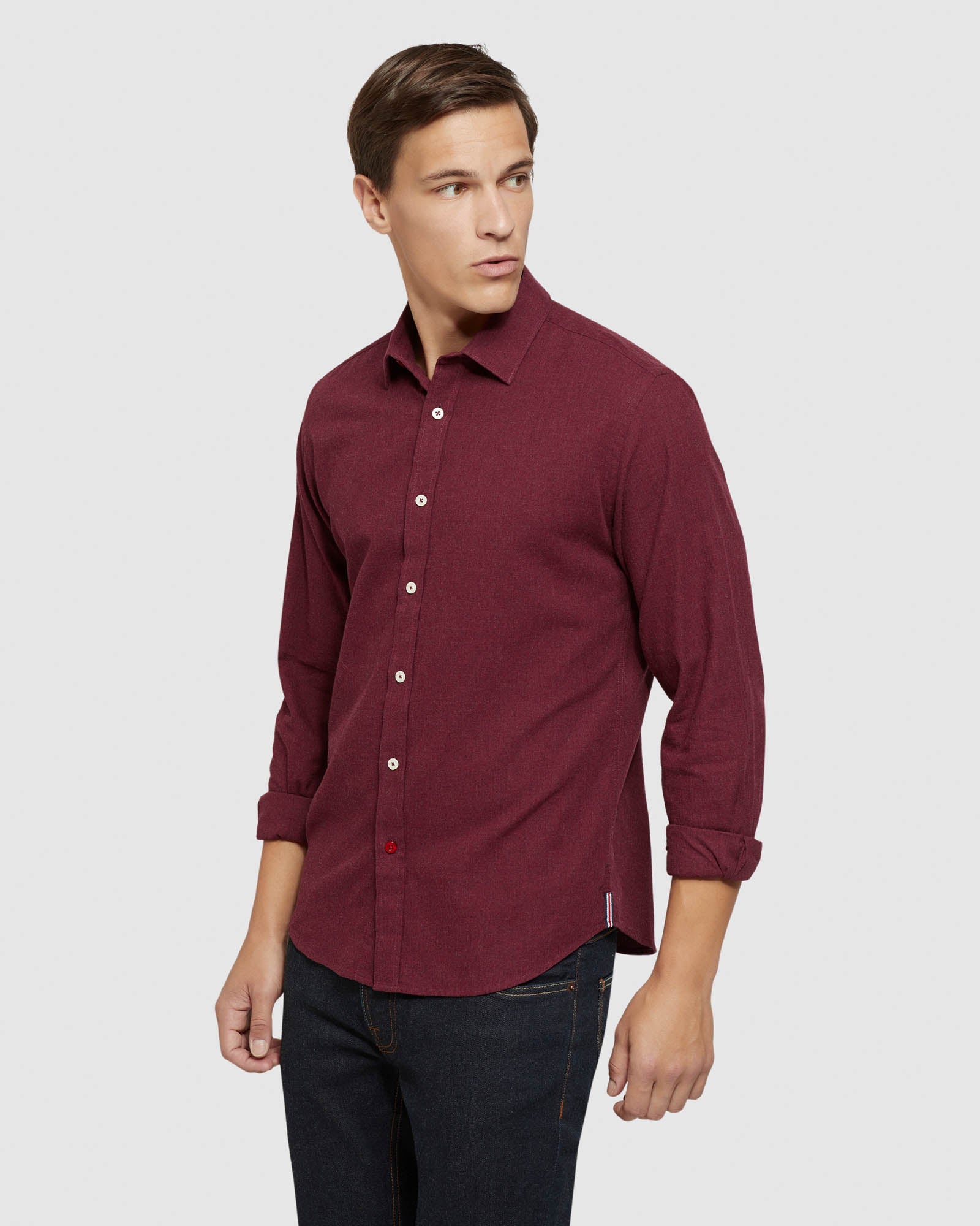 KENTON HERRINGBONE MELANGE SHIRT