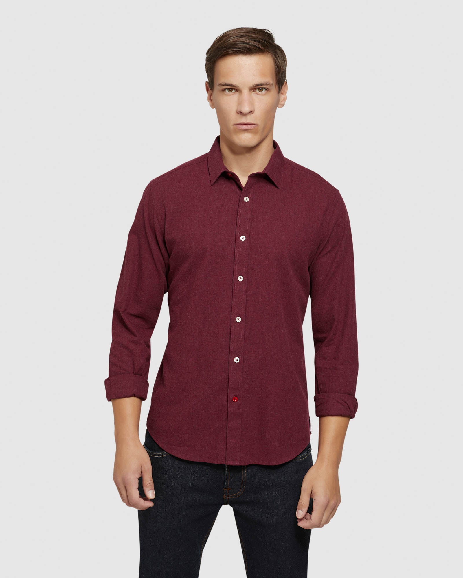 KENTON HERRINGBONE MELANGE SHIRT