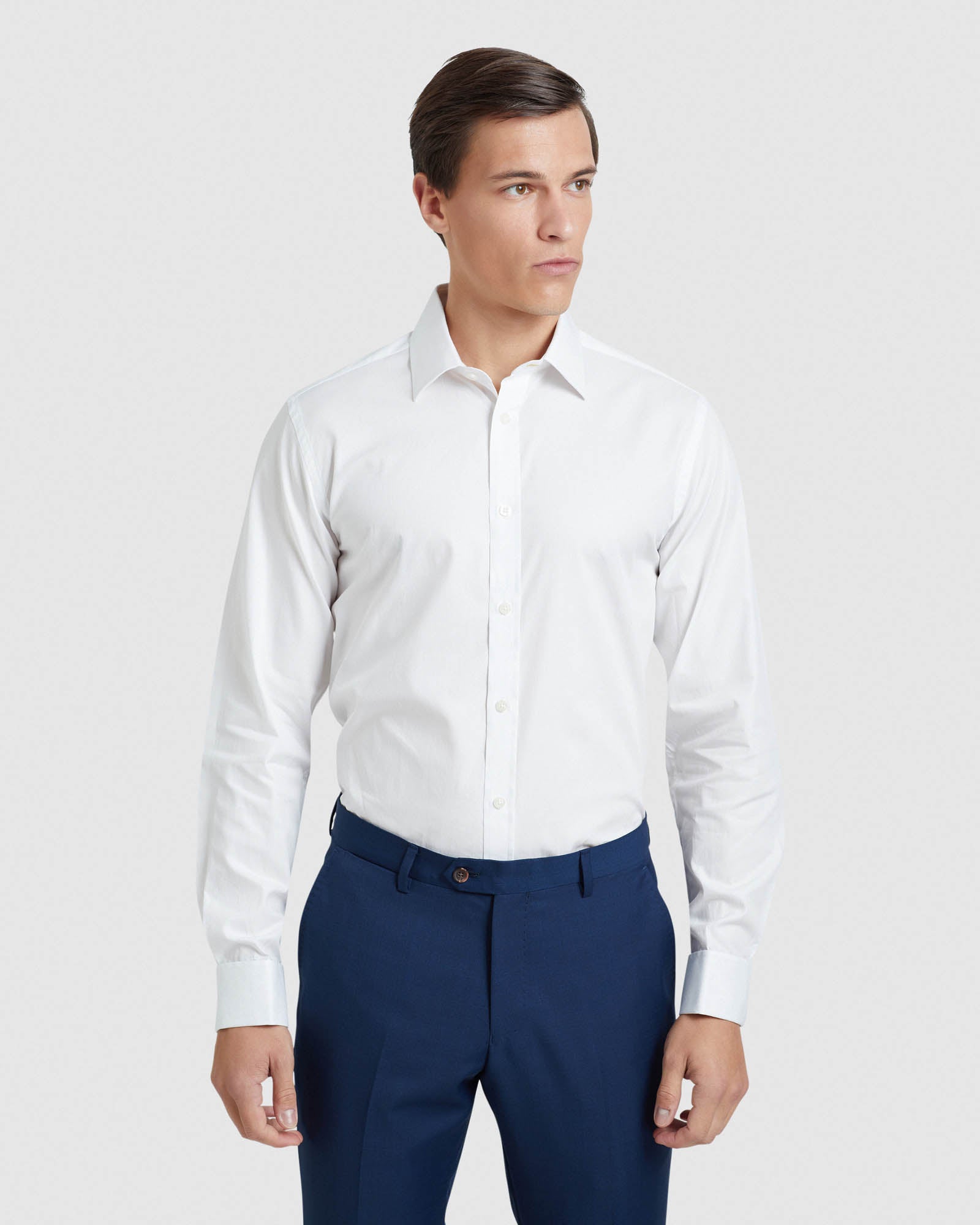 BECKTON FRENCH CUFF SELF STRIPE SHIRT