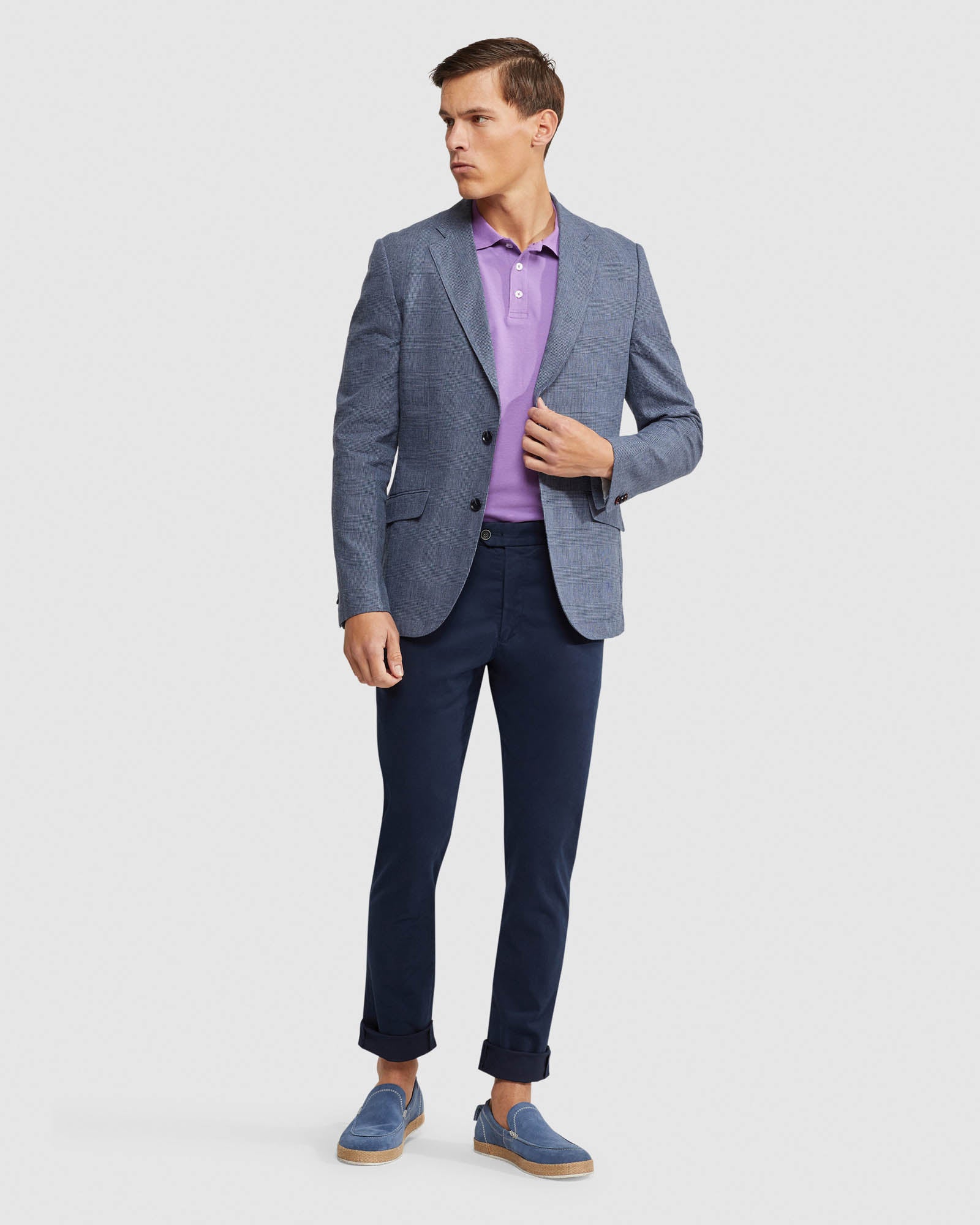 MILTON CHECKED UNLINED BLAZER