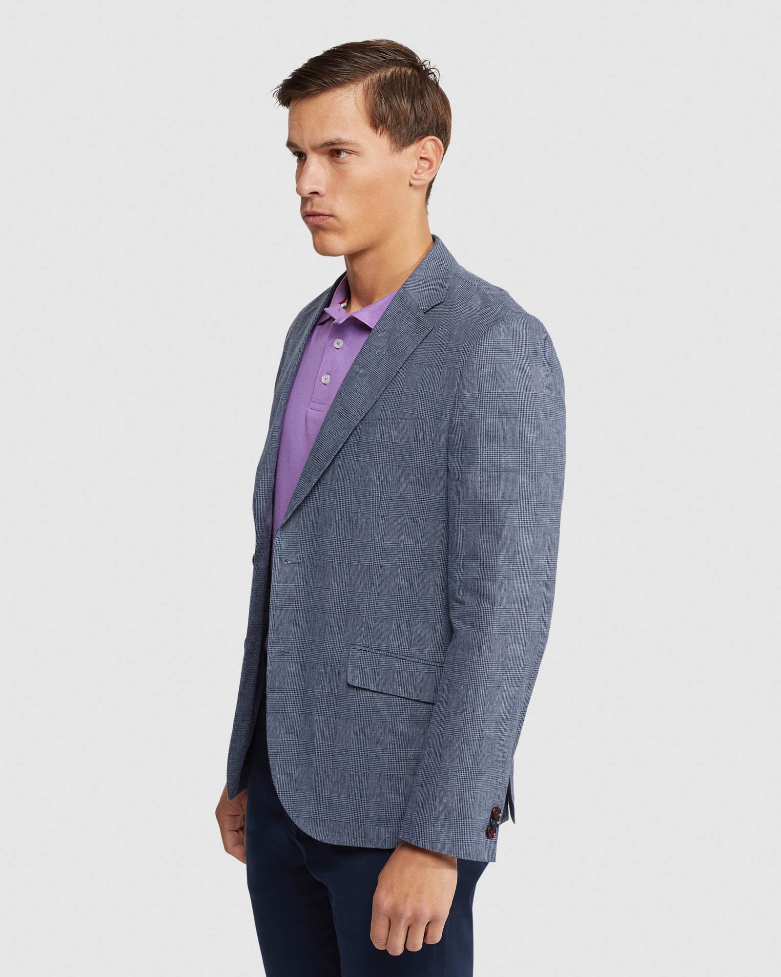 MILTON CHECKED UNLINED BLAZER