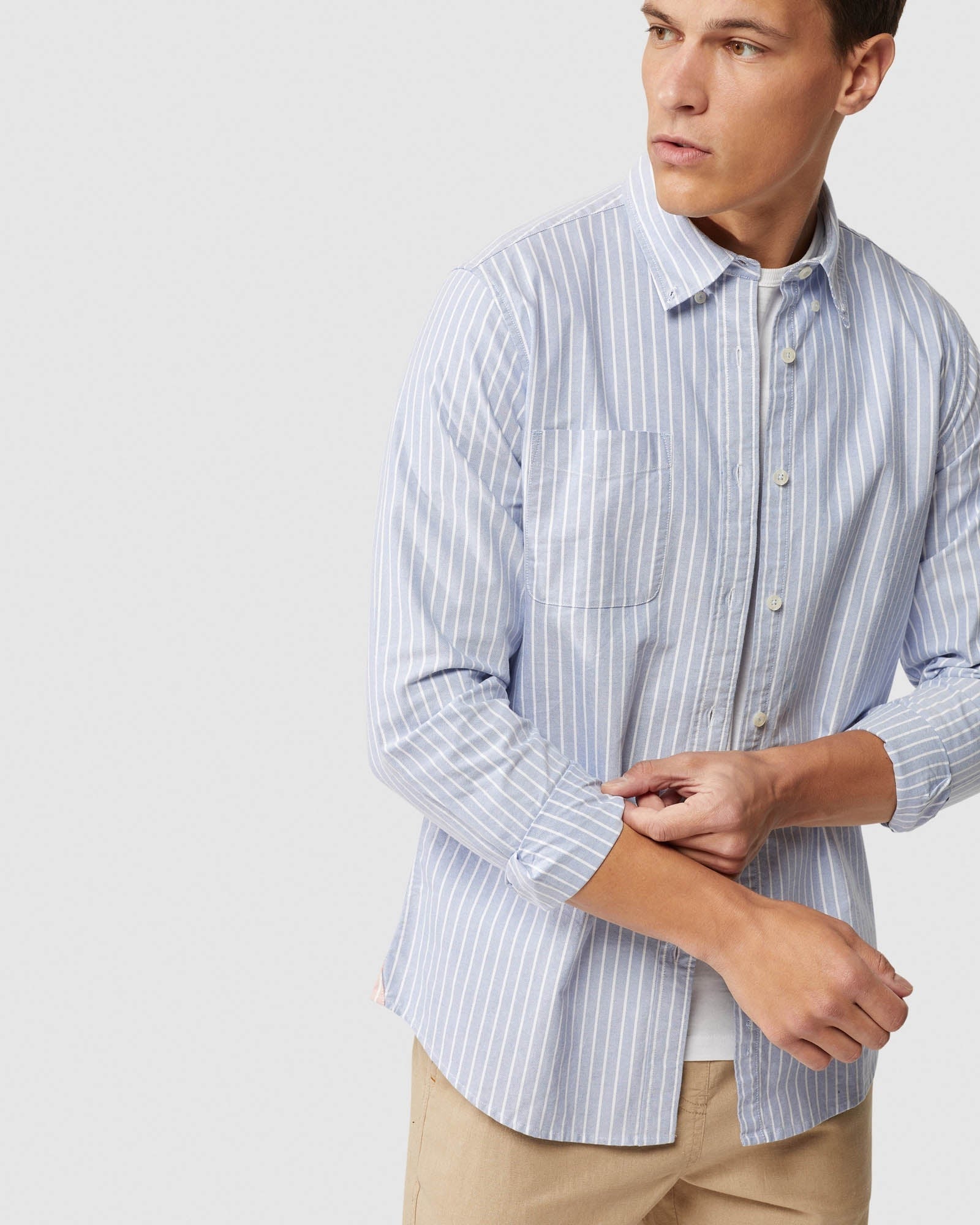 PORTLAND OXFORD WVE STRIPED SHIRT