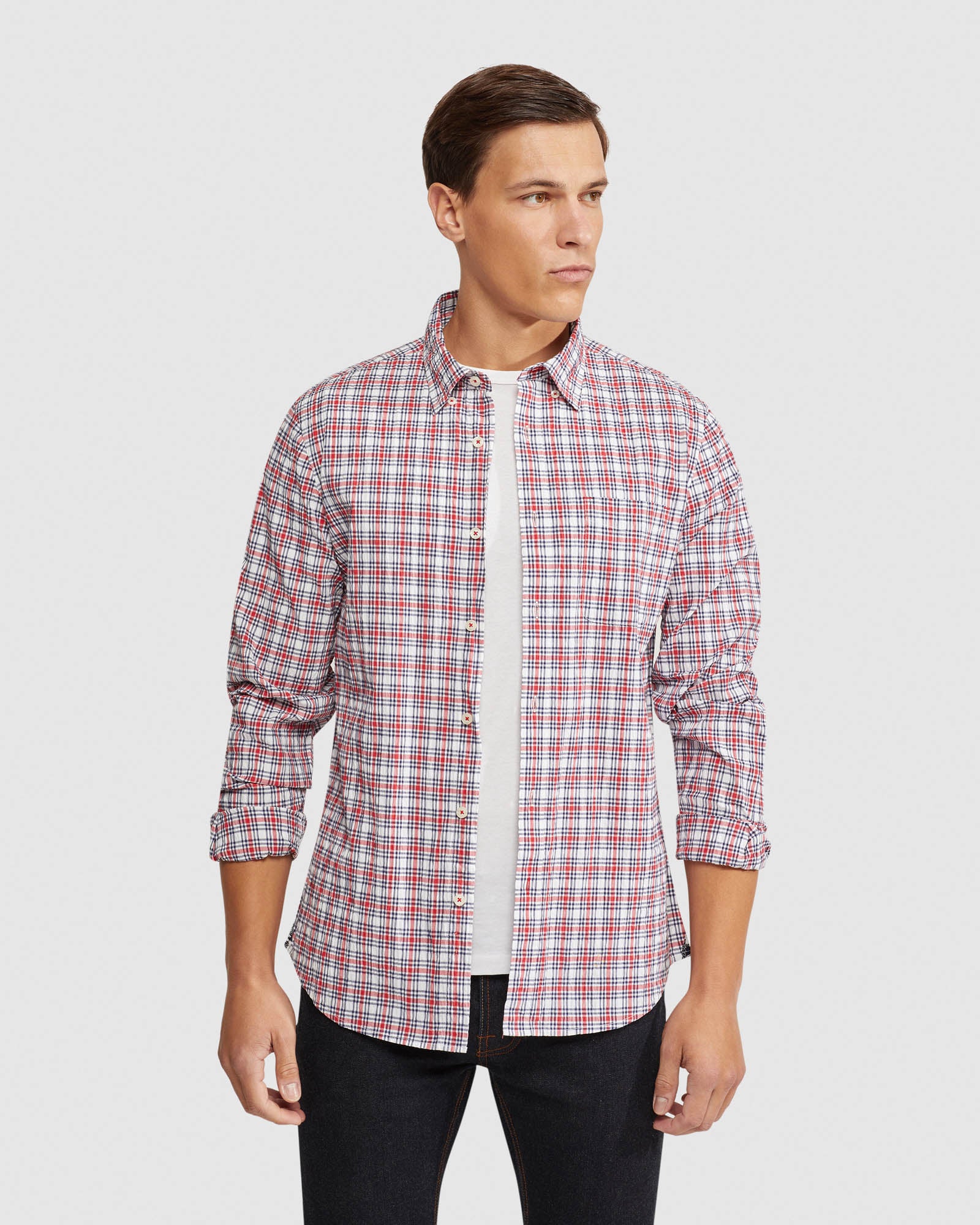 PORTLAND SEERSCKR CHECK REGULAR SHIRT