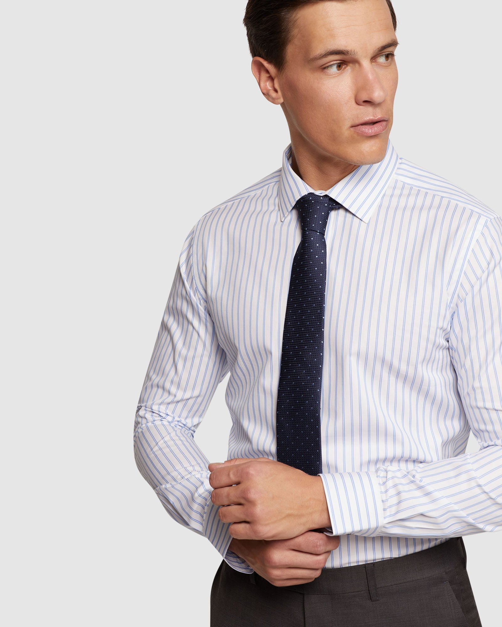 BECKTON SLIM FIT STRIPED SHIRT