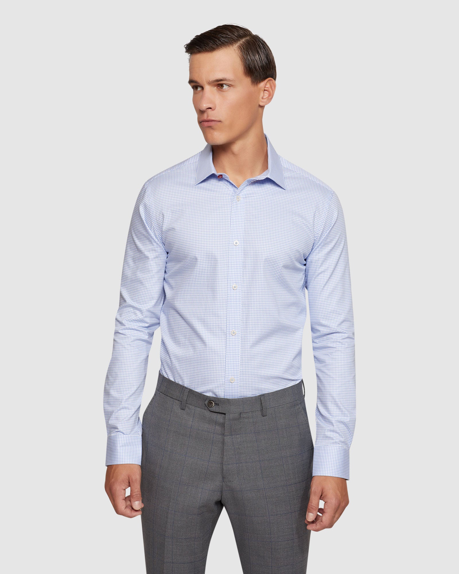 BECKTON HOUNDSTOOTH SLM FIT SHIRT