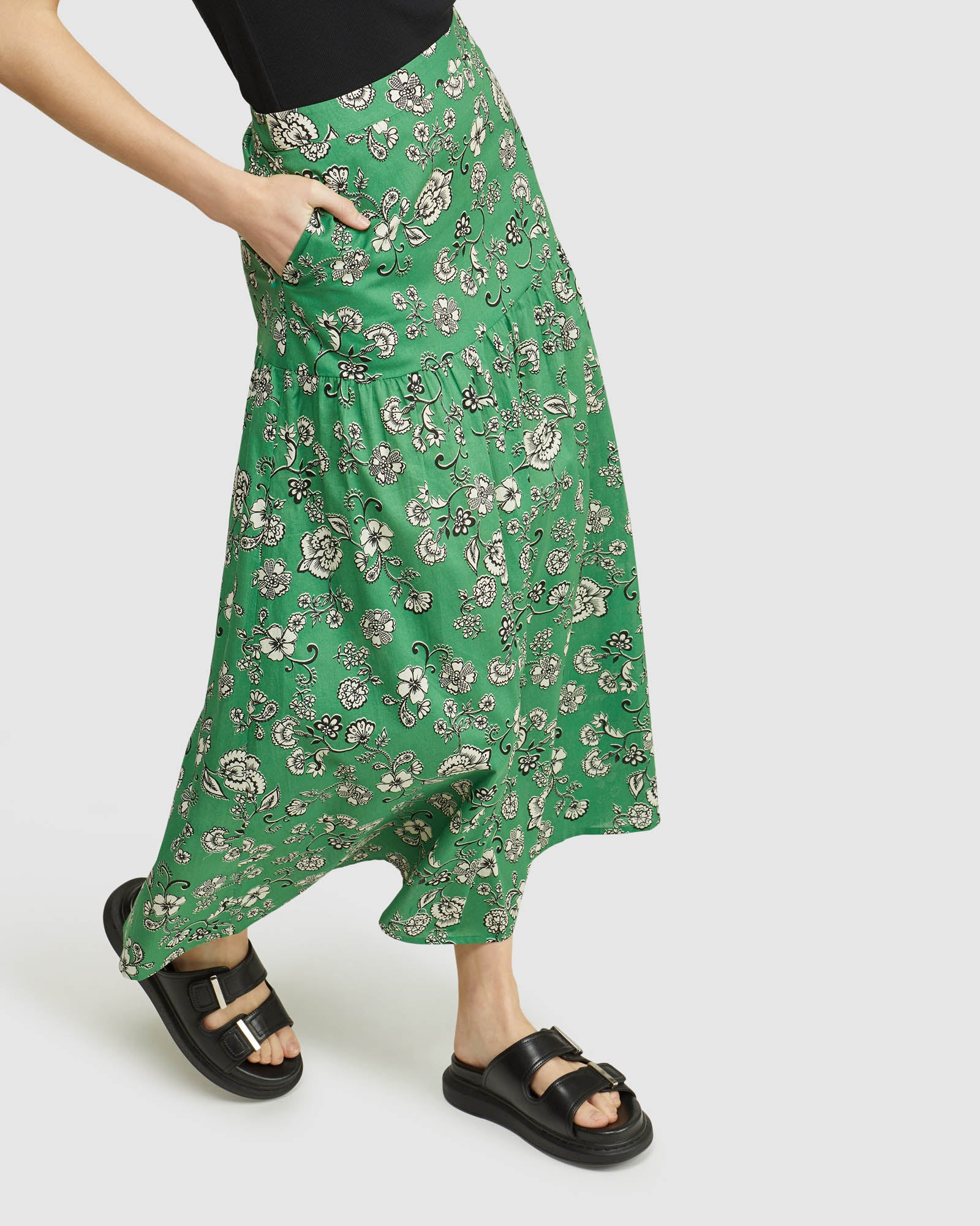 OLIVIA FLORAL MAXI SKIRT