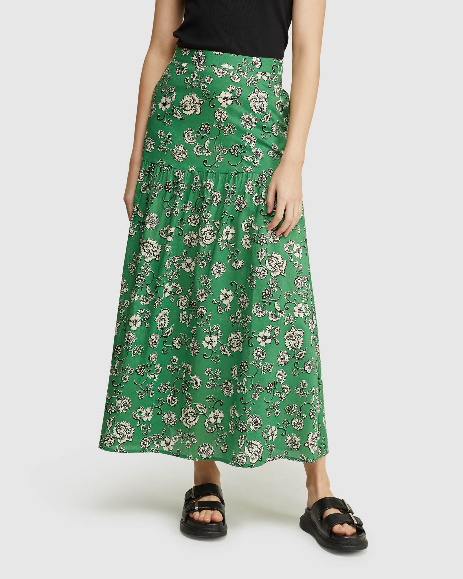 OLIVIA FLORAL MAXI SKIRT