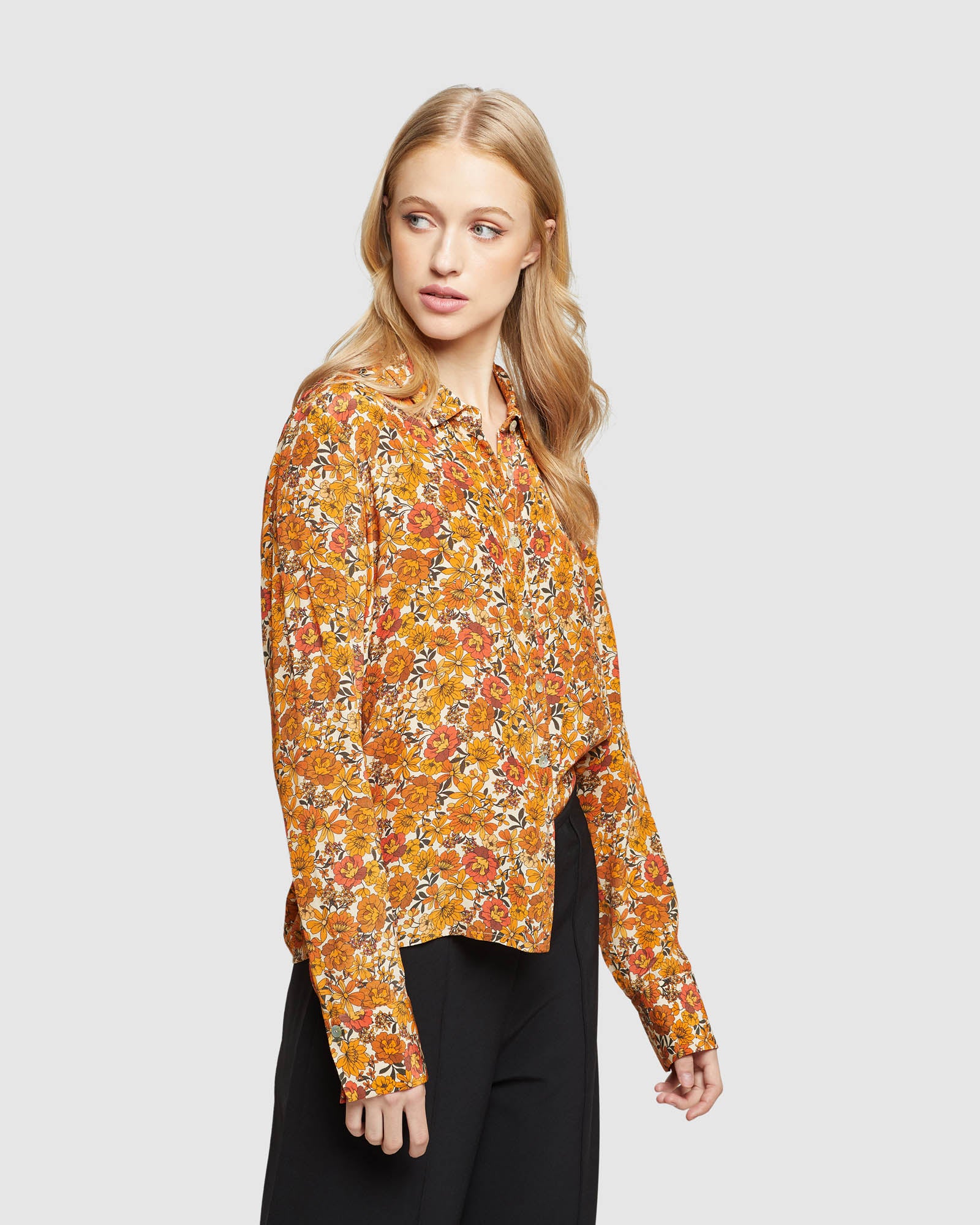 POPPY FLORAL PRINTED SHIRT