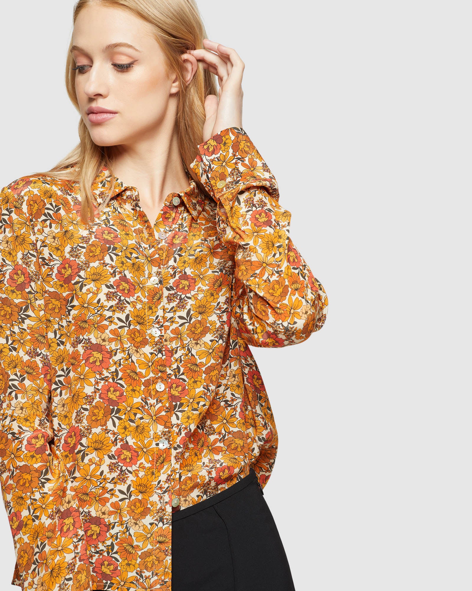 POPPY FLORAL PRINTED SHIRT