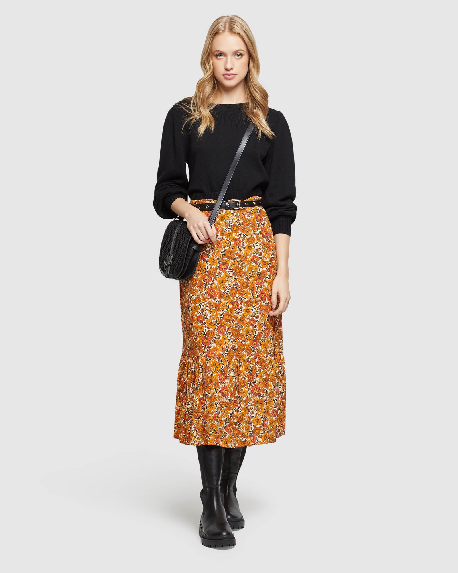 SAMARA FLORAL PRINTED SKIRT