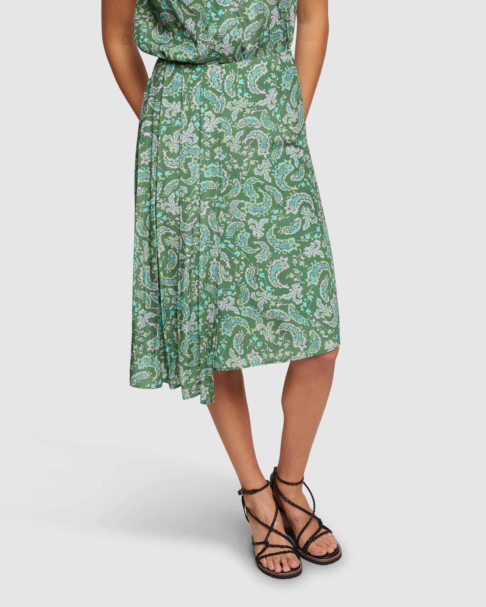 LARA PAISLEY PRINTED SKIRT