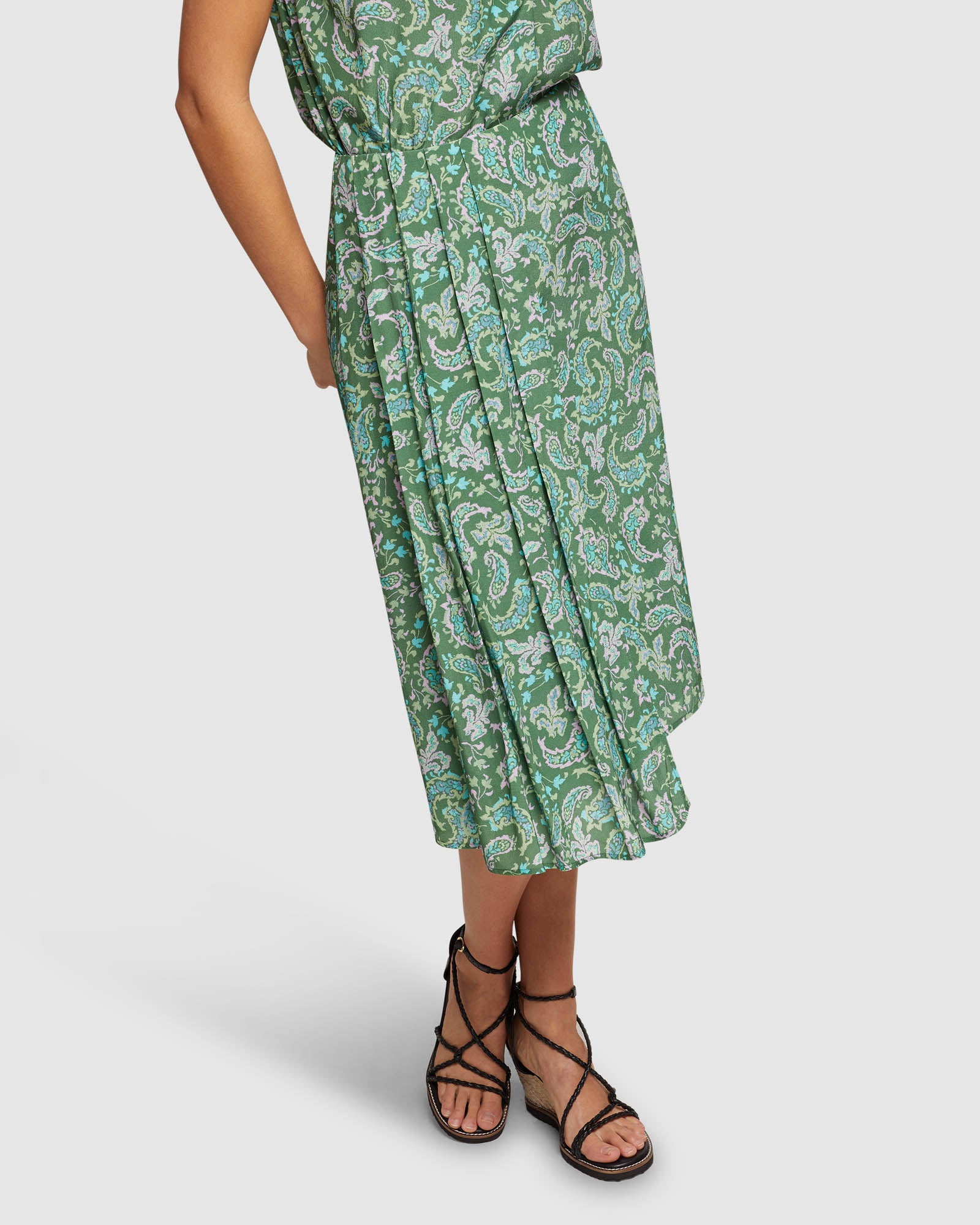 LARA PAISLEY PRINTED SKIRT