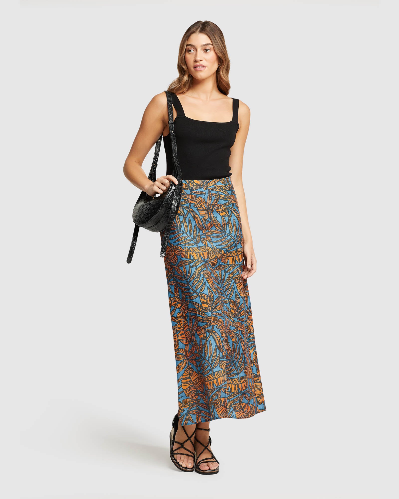 OVERBOARD TROPICAL PRINT SKIRT