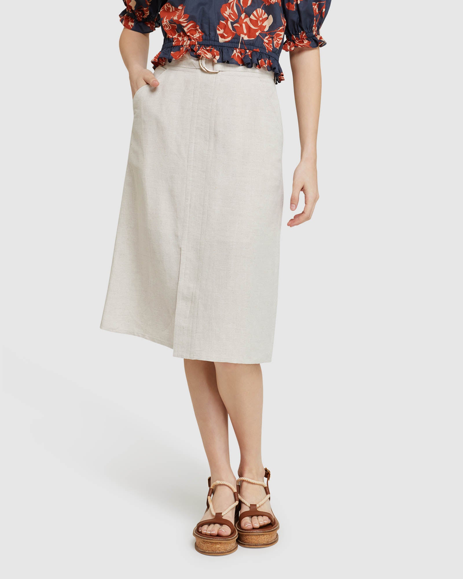 NOAH LINEN SKIRT