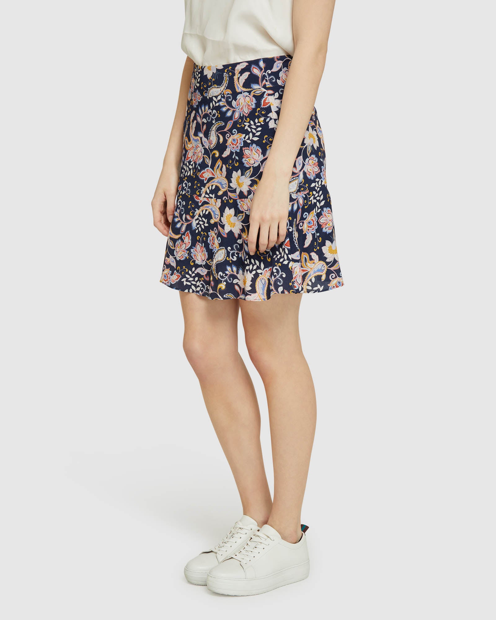 SABRINA FLORAL FLIP SKIRT