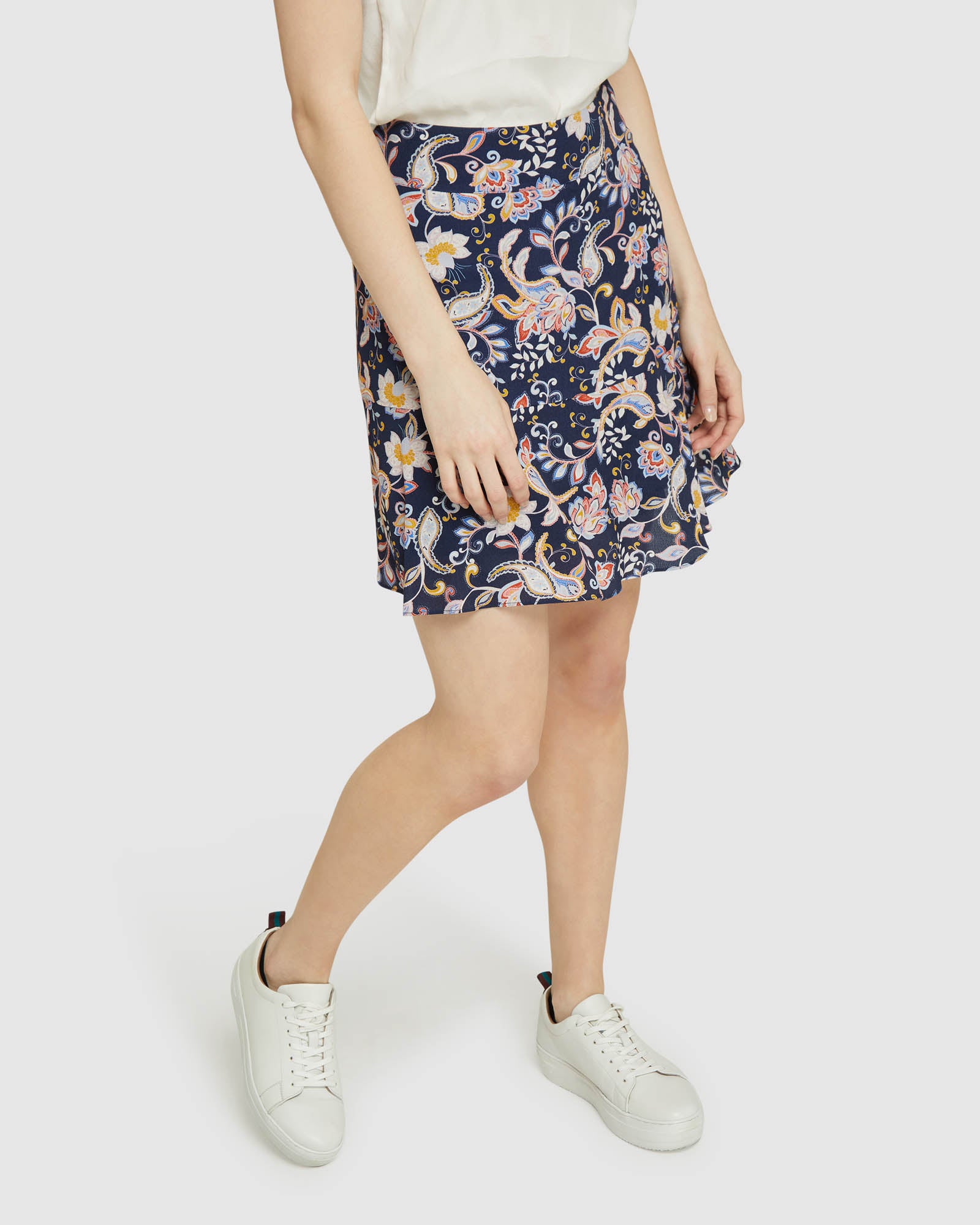 SABRINA FLORAL FLIP SKIRT