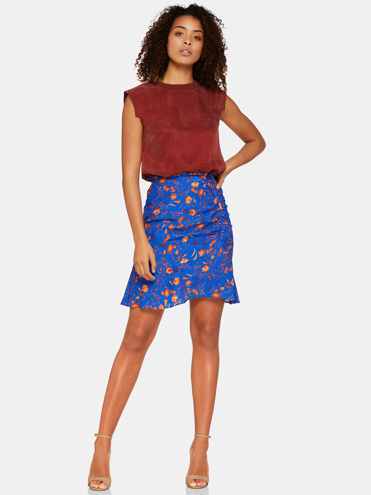 RENEE FLORAL PRINT SKIRT