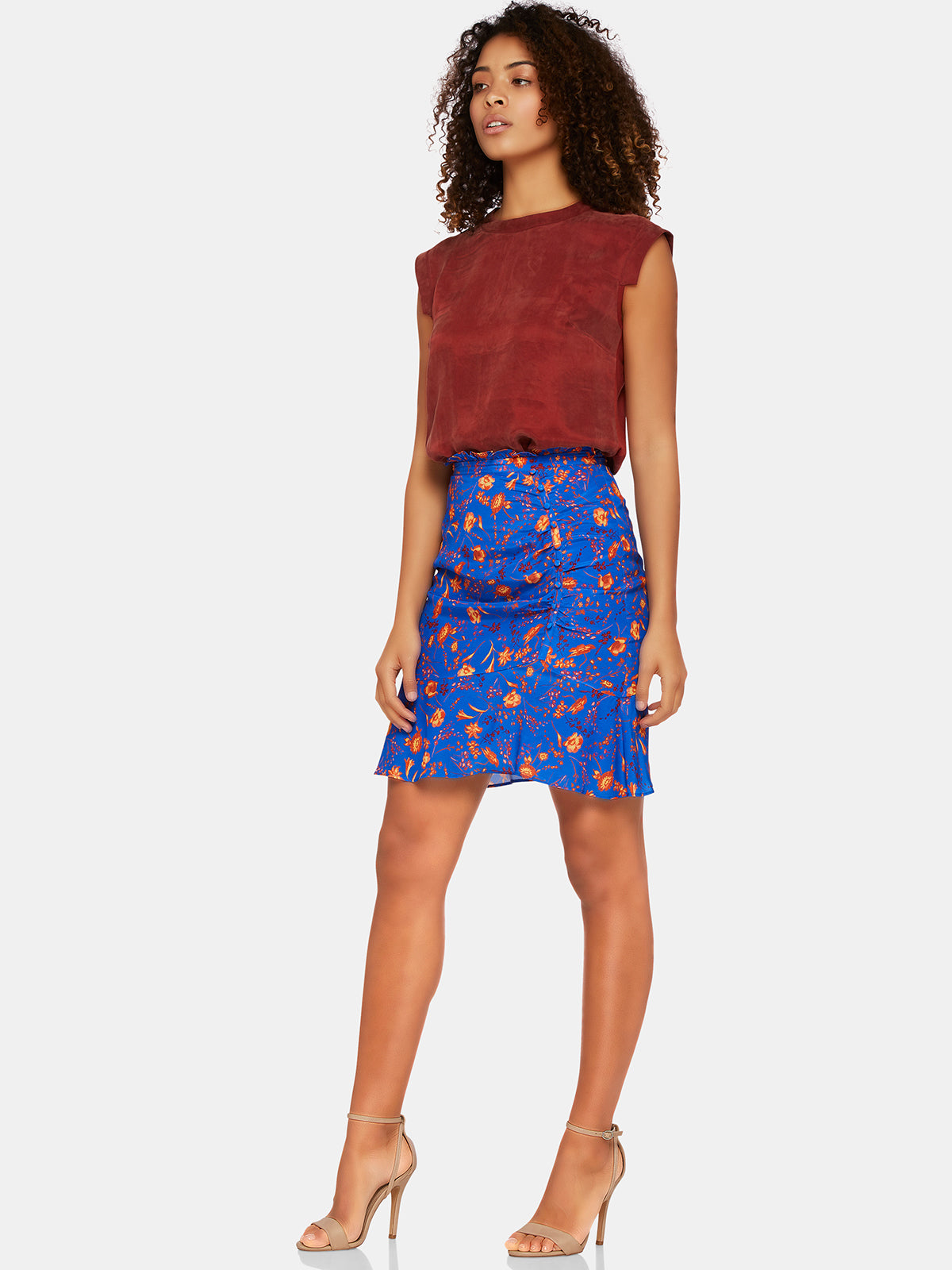 RENEE FLORAL PRINT SKIRT