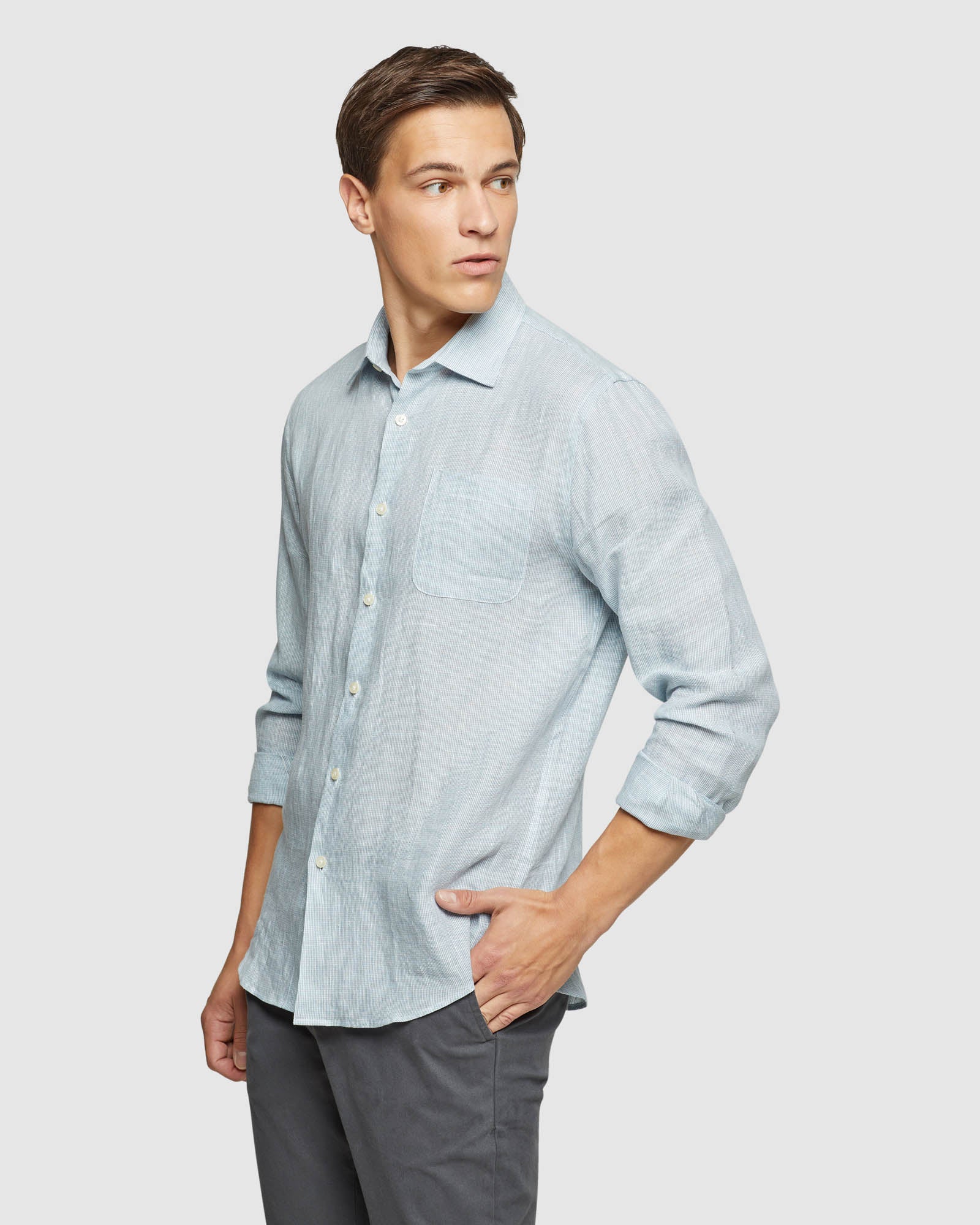 HOLLOWAY LINEN YARD DYE SHIRT