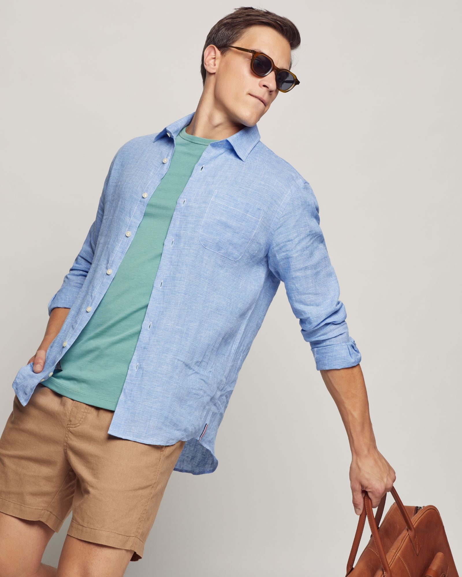 HOLLOWAY LINEN YARD DYE SHIRT