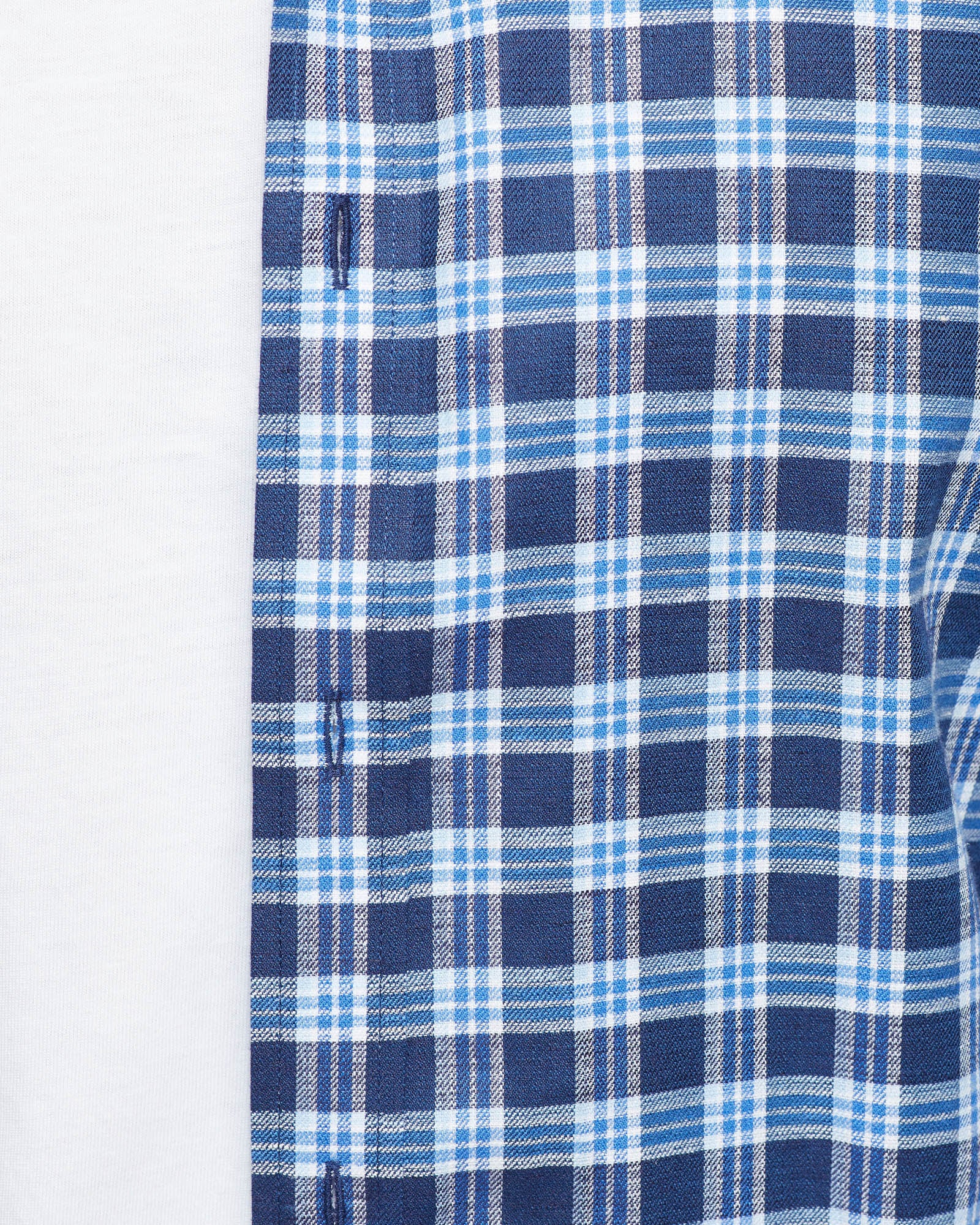 STRATTON COTTON LINEN CHECK SHIRT