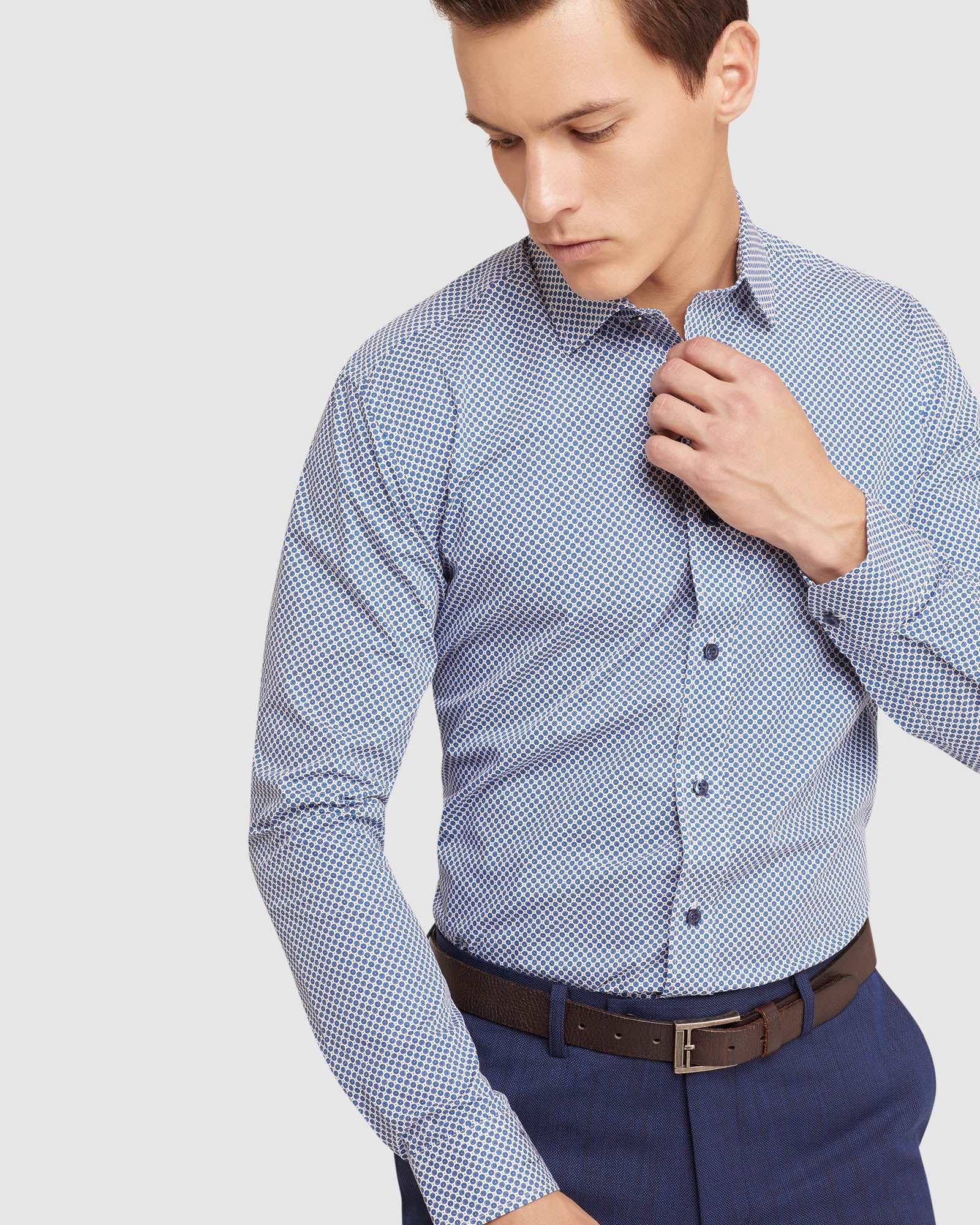 STRATTON PRINTED REGULAR FIT SHIRT