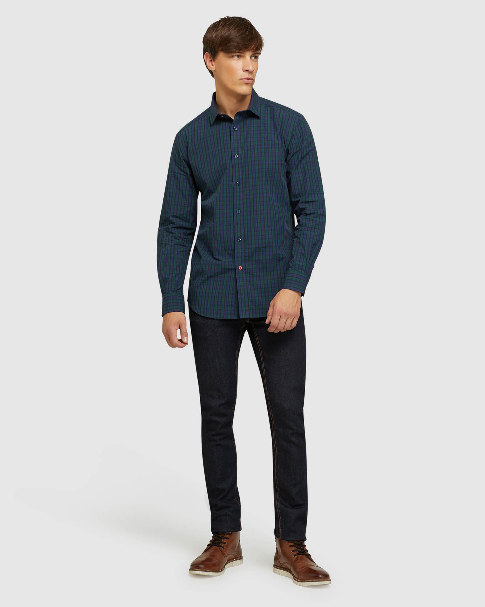 KENTON REGULAR FIT CHECKED SHIRT