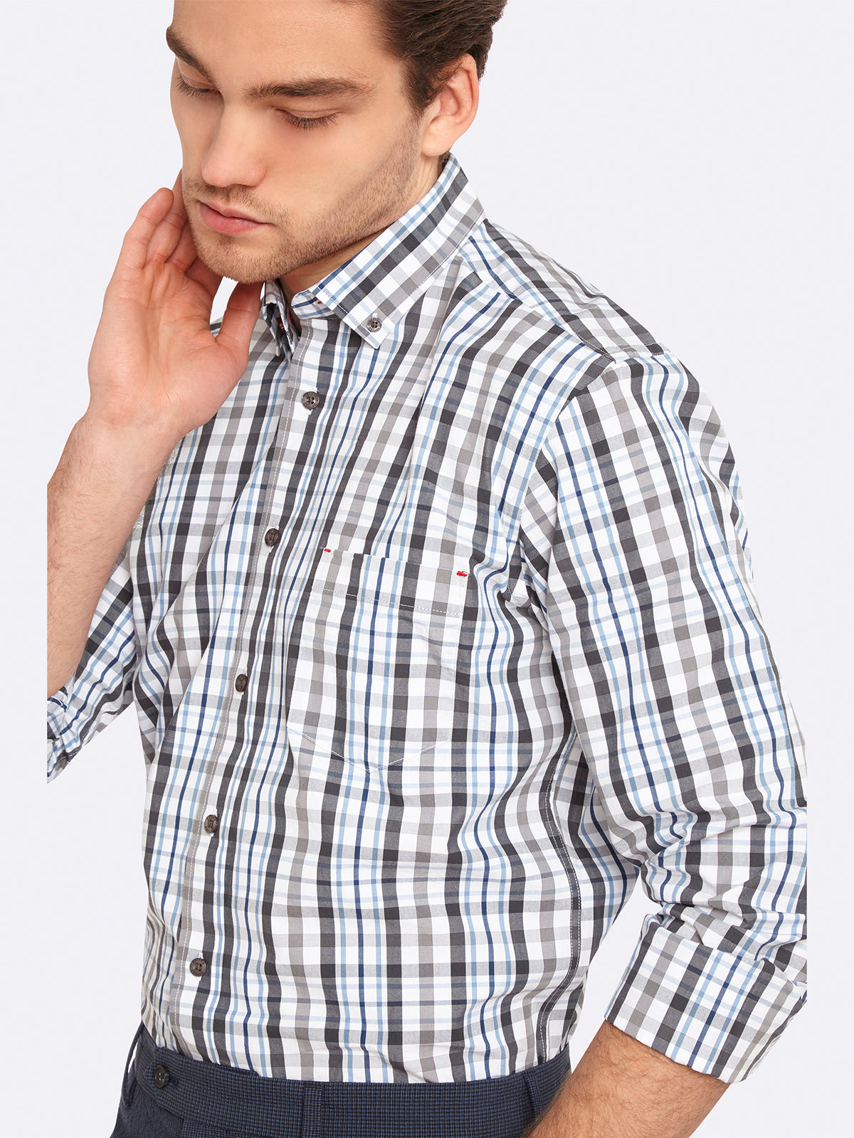 STRATTON CHECKED REGULAR SHIRT