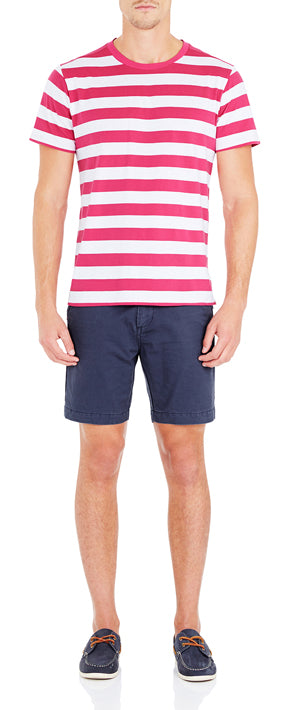 ELLIOT WIDE STRIPE T-SHIRT WHTX