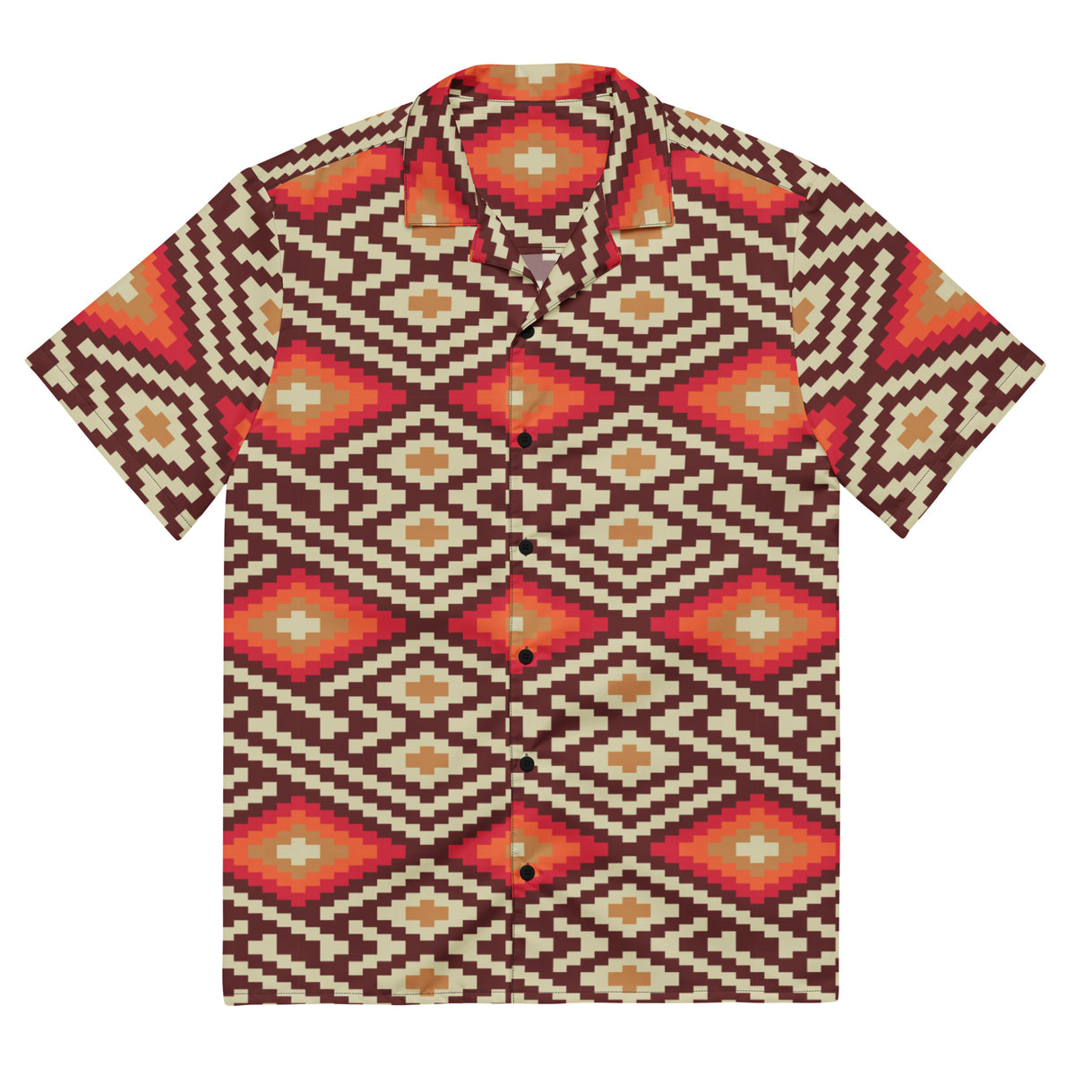 Tiger Stripe Hawaiian Button-Up Shirt
