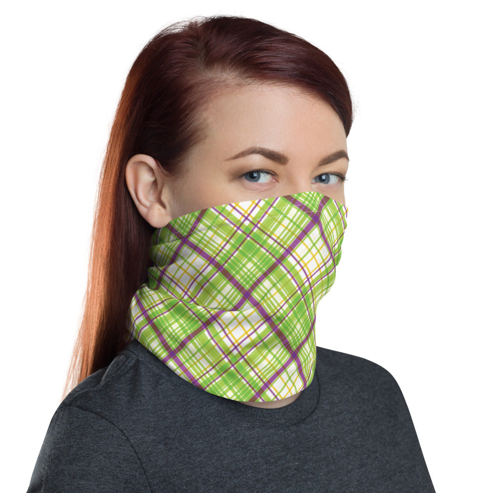 Drab Plaid Neck Gaiter - Liberty Maniacs