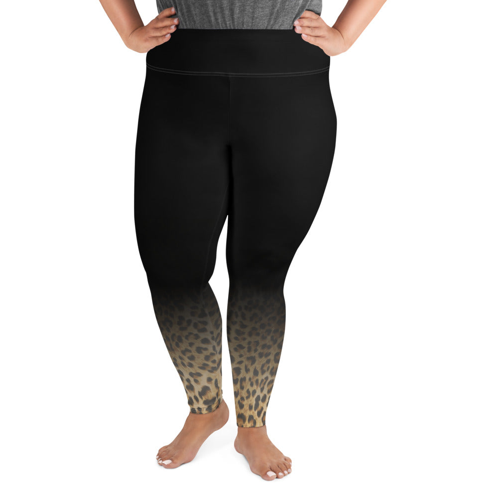 Tie Dye Shadow Plus Size Leggings - Liberty Maniacs