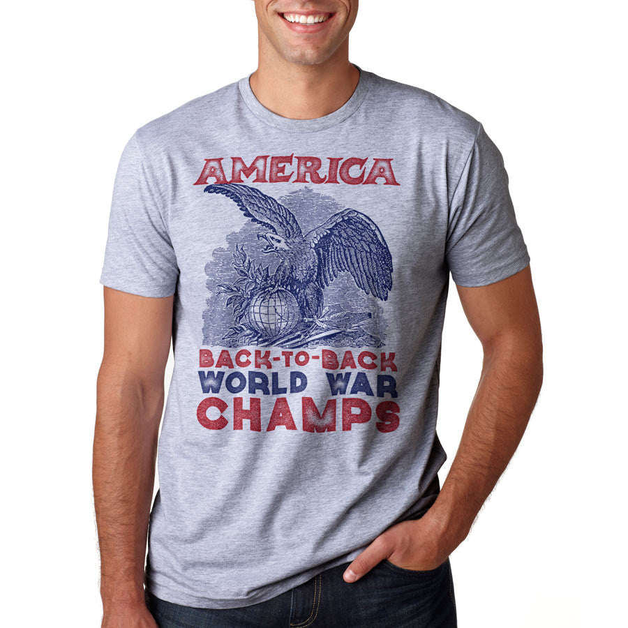 back to back world war champs t shirt