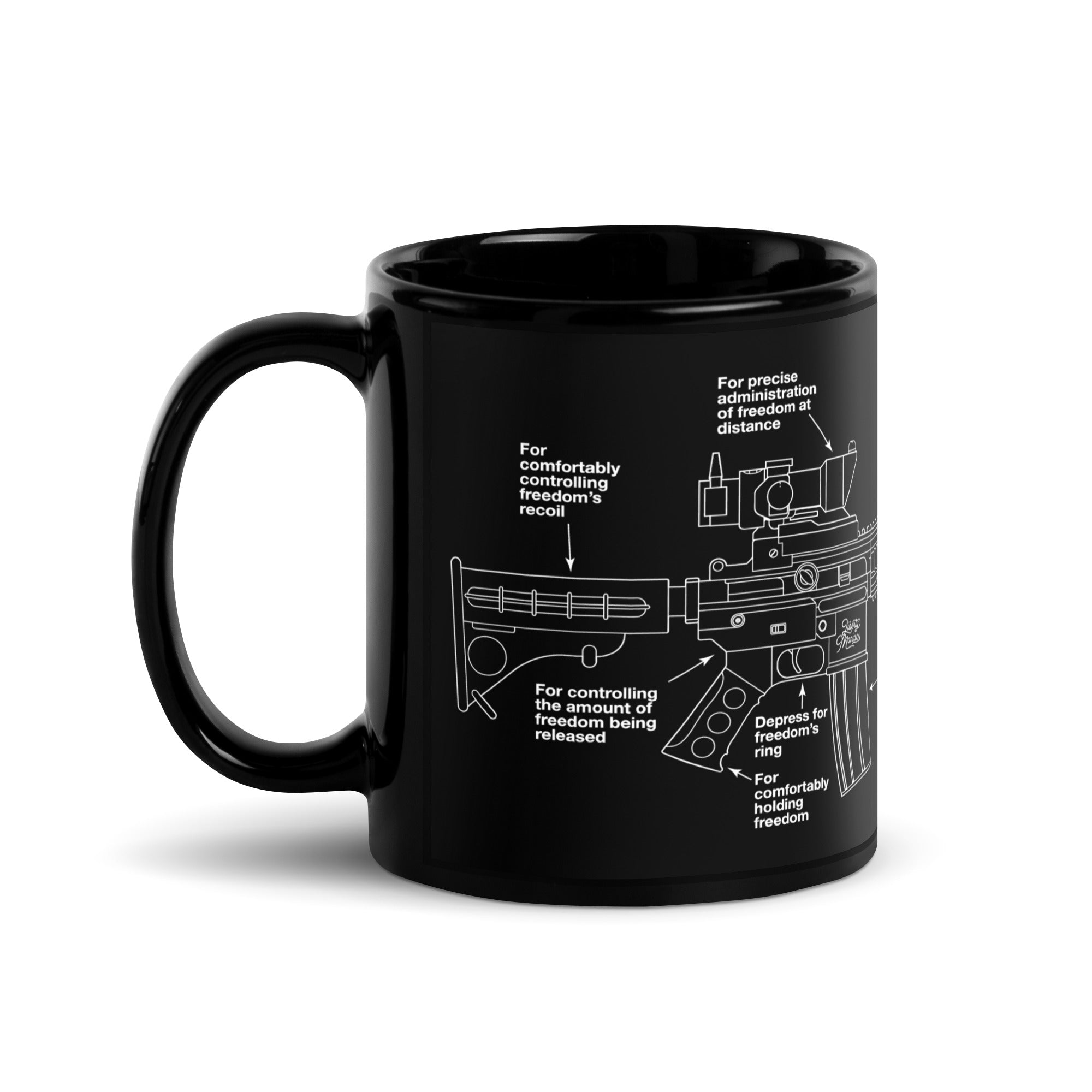 Anatomy Of A Bullet Gun Owner Rifle Pistol #1 Coffee Mug by Mister