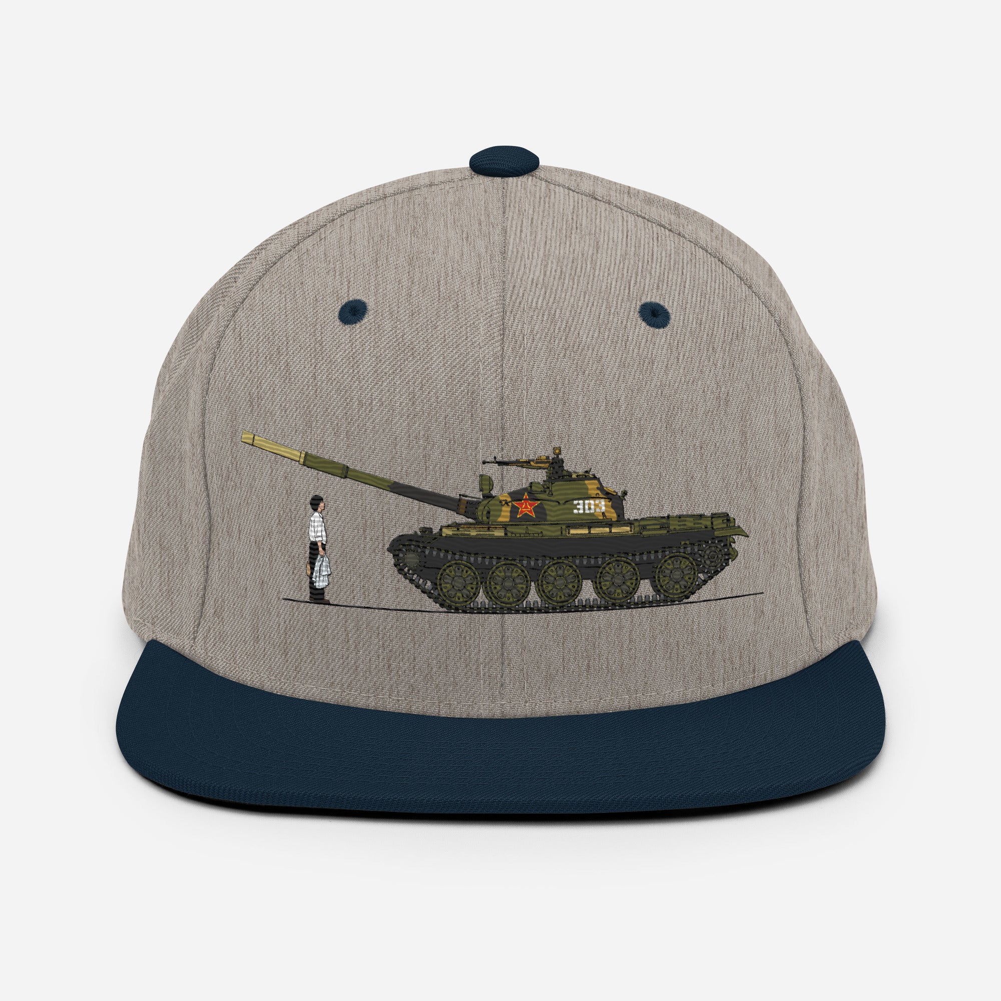 Tiananmen Tank Man Snapback Embroidered Hat