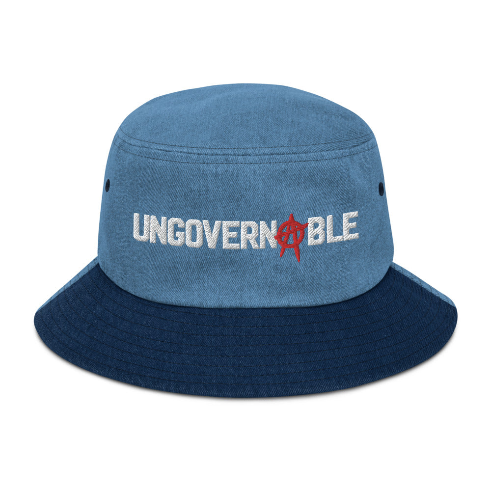 Ungovernable Denim bucket hat