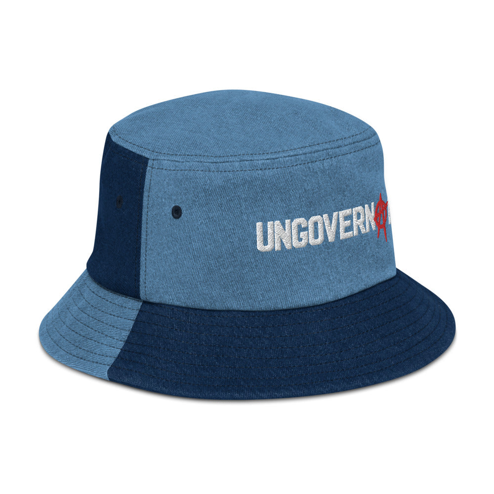 Freedom Is the Way Distressed Denim Bucket Hat - Liberty Maniacs