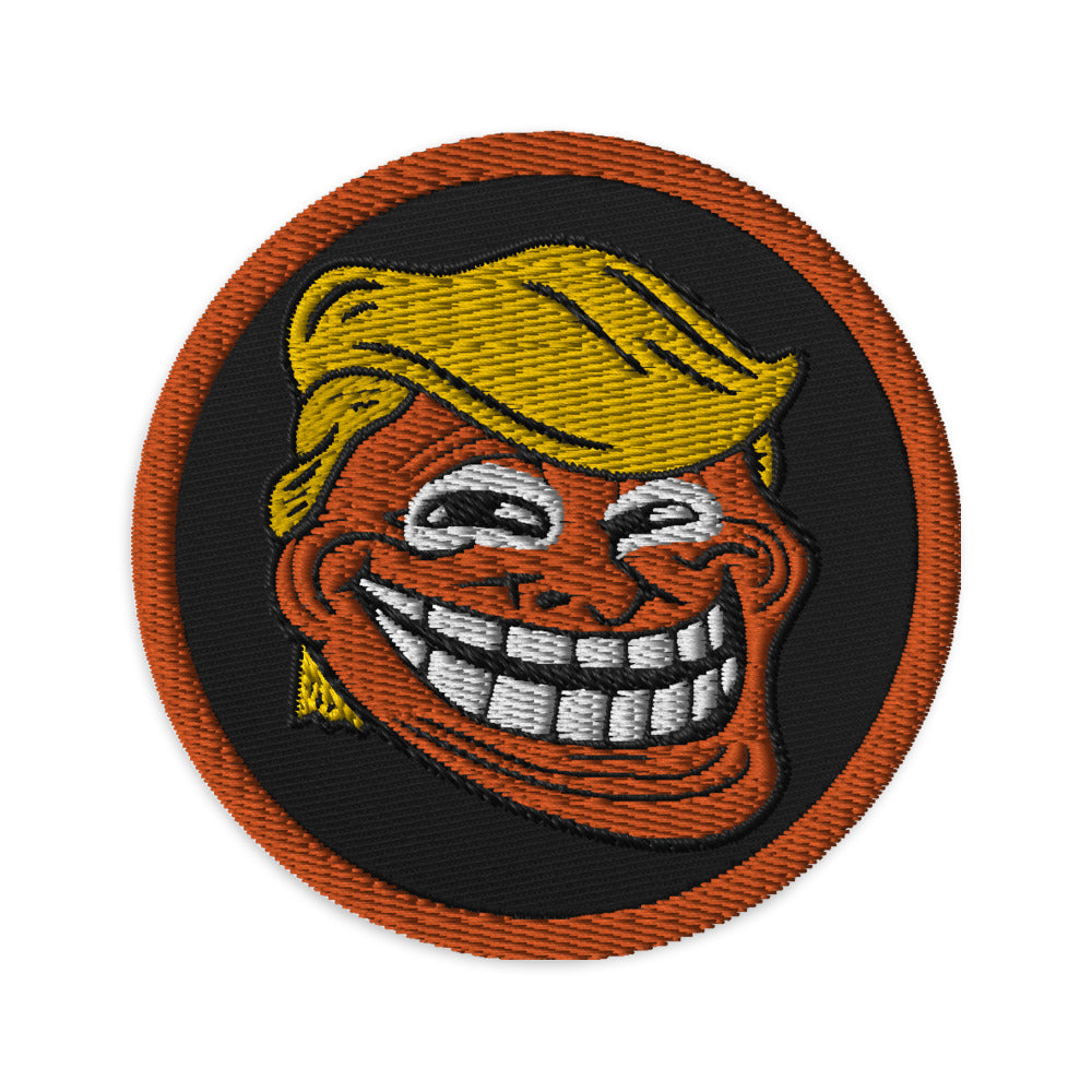 Troll Face Emoji Meme Iron On Embroidered Patch 