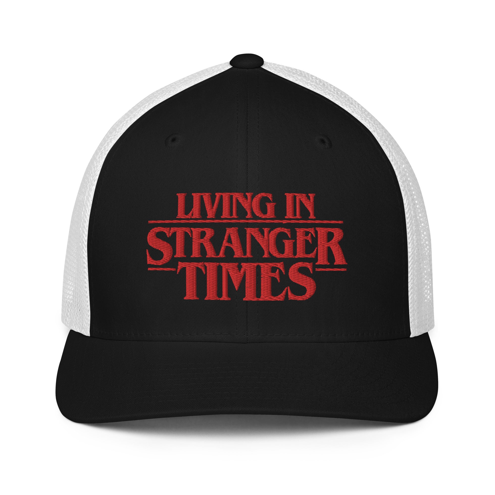 Living in Stranger Times Mesh Flexfit Trucker Hat