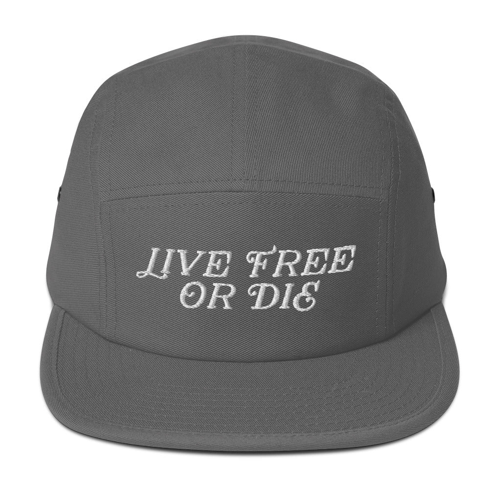 Live Free Or Die Vintage Five Panel Cap