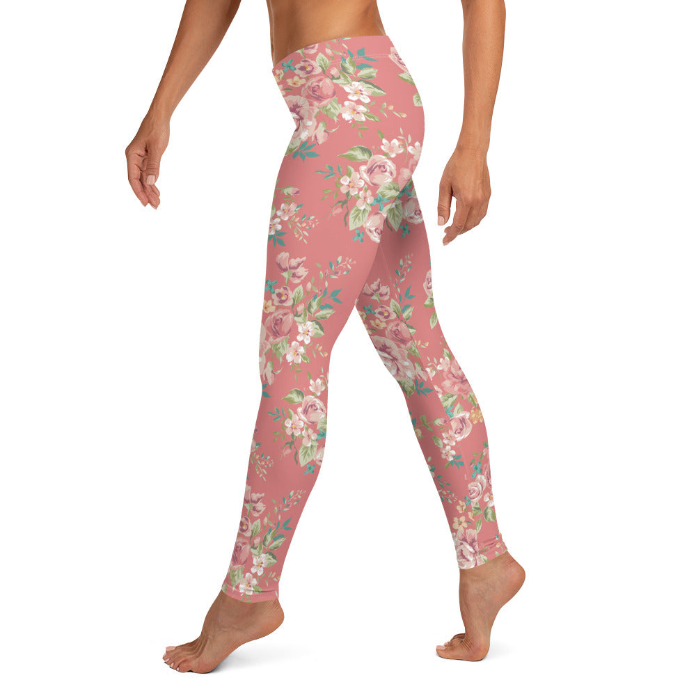 Multi Floral Yoga Pant Leggings. Feminine Activewear. GAT Let's Go