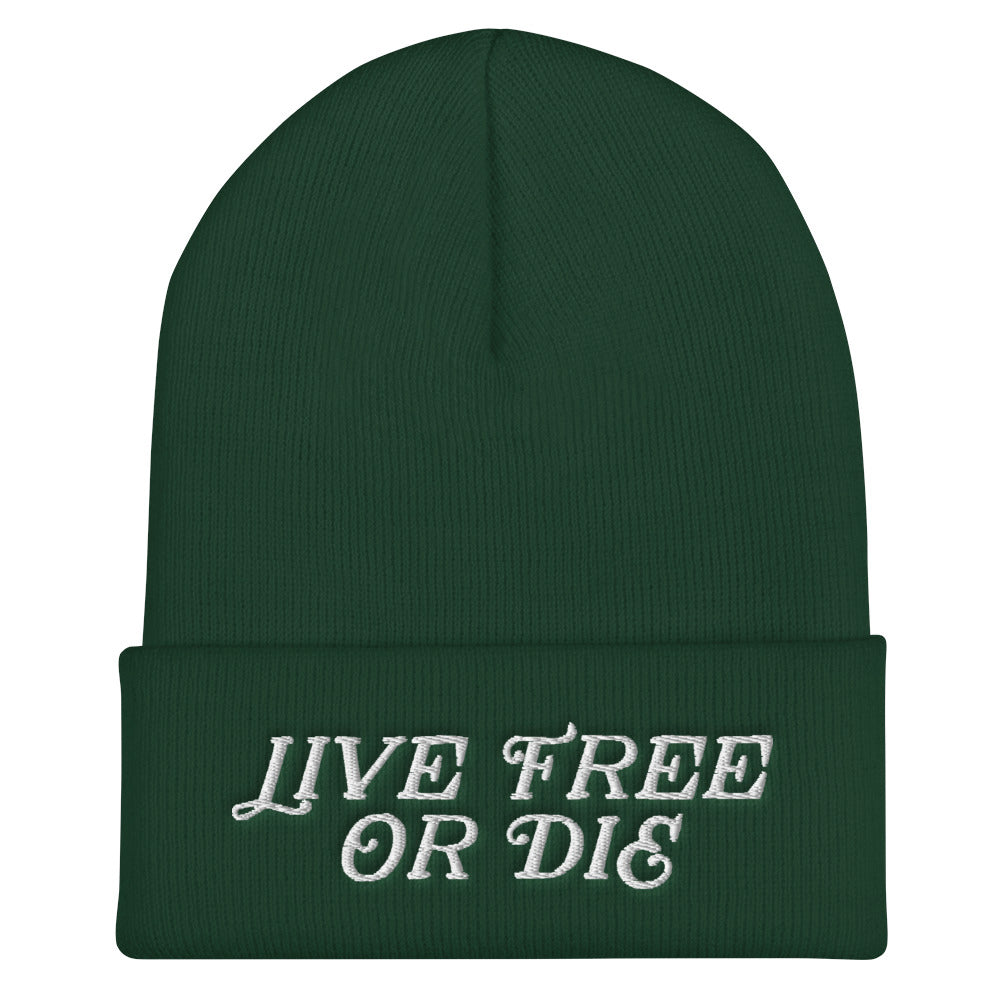 Live Free Or Die Cuffed Beanie