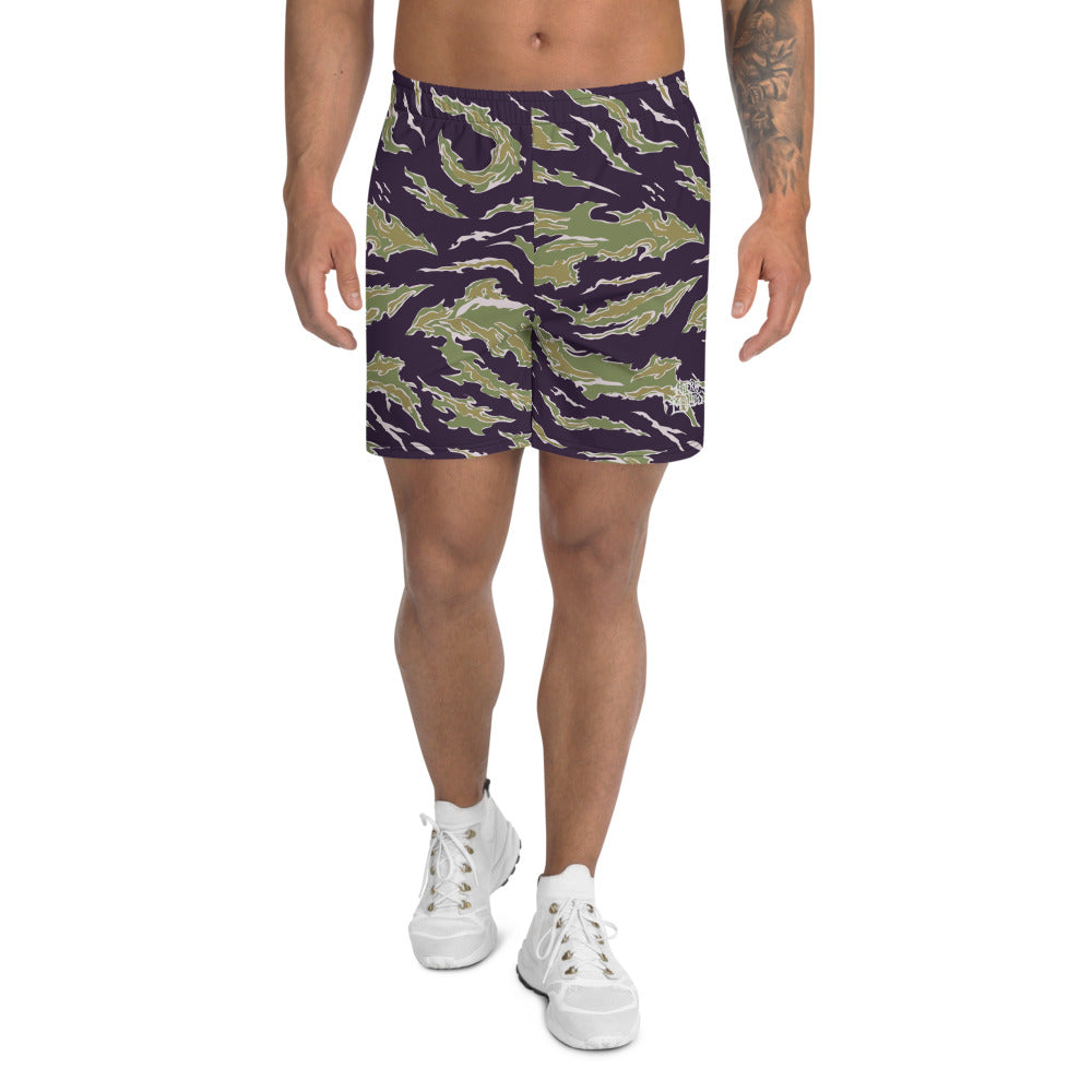 Simple Tiger stripe camo workout shorts for at Gym