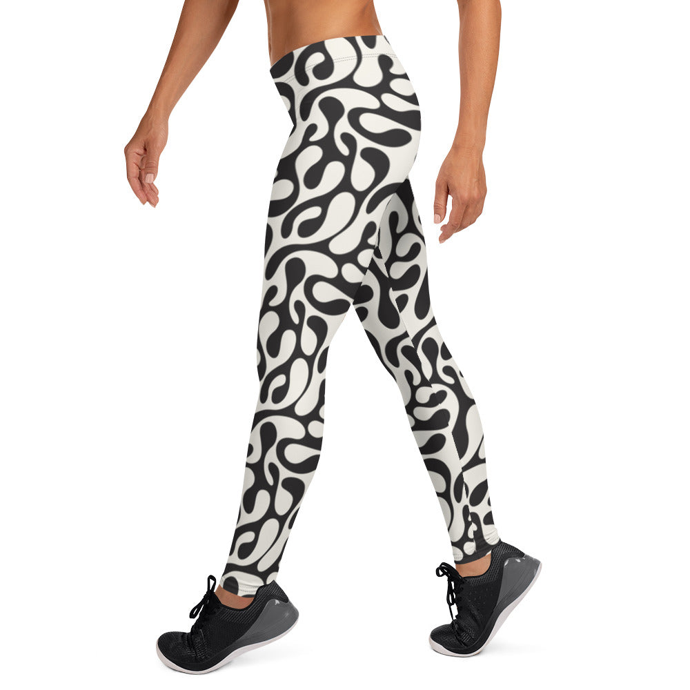 Snake Printed Leggings - Milky Spoon