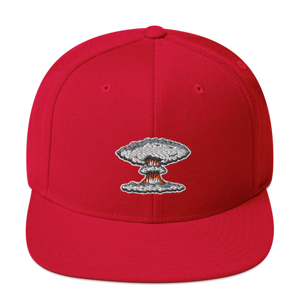 Mushroom Cloud Snapback Hat