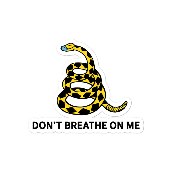 Download Don't Breathe On Me Gadsden Snake Stickers - Liberty Maniacs