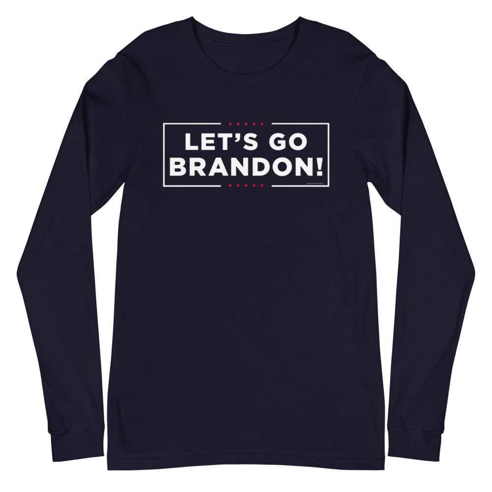 Let's Go Brandon Short Sleeve Dry Fit T Shirt - White - JayMac
