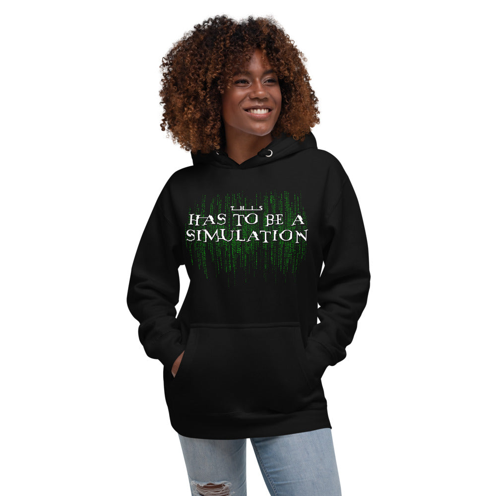 This Has To Be A Simulation Sponge Fleece Unisex hoodie Liberty